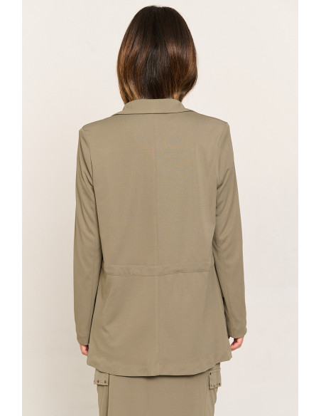 CHAQUETA FLUIDA KAKI