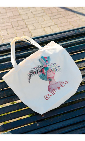 BOLSA ALGODÓN CON  GRAFICA Y LOGO