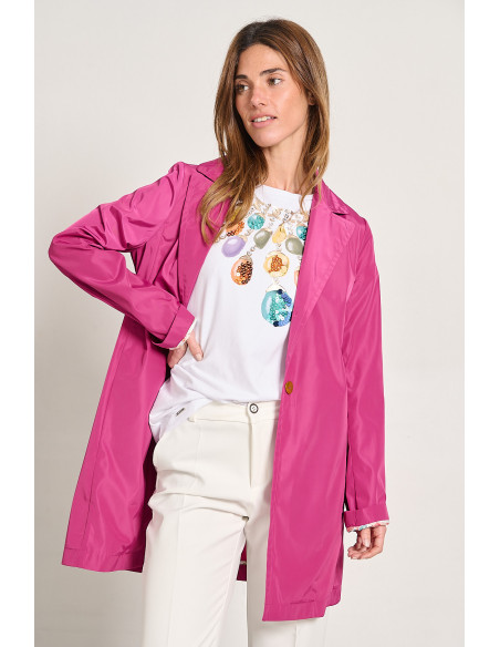GABARDINA SOLAPAS MAGENTA