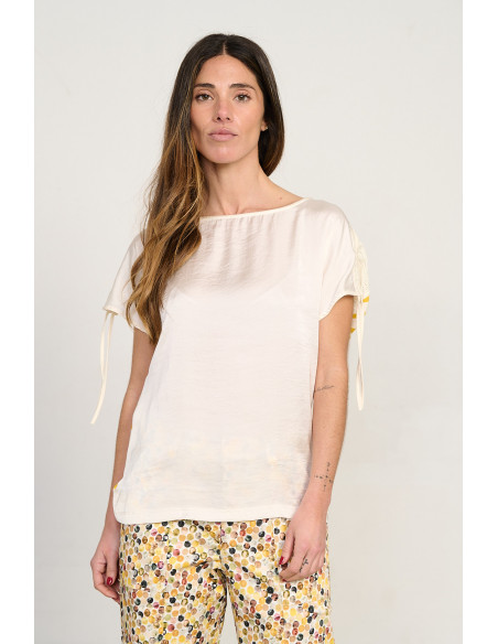 CAMISETA MANGA CORTA SATEN