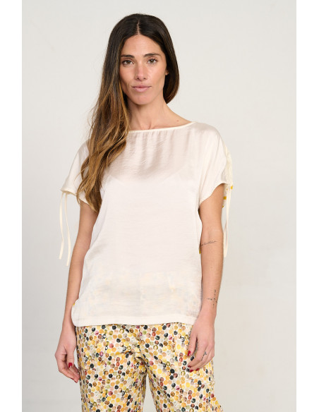 CAMISETA MANGA CORTA SATEN