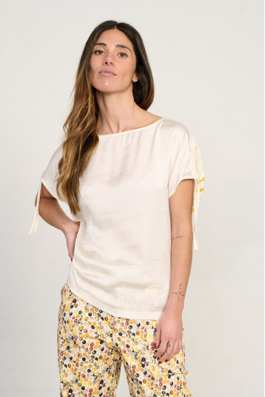 CAMISETA MANGA CORTA SATEN