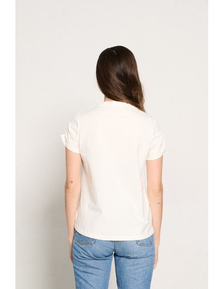 CAMISETA CRUDA BORDADOS TIGRE