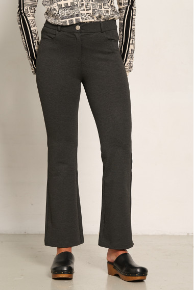 PANTALON ACAMPANADO GRIS