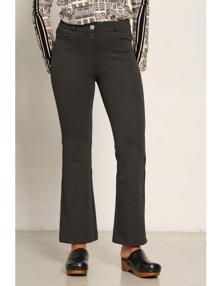 PANTALON ACAMPANADO GRIS