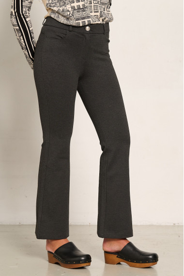 PANTALON ACAMPANADO GRIS