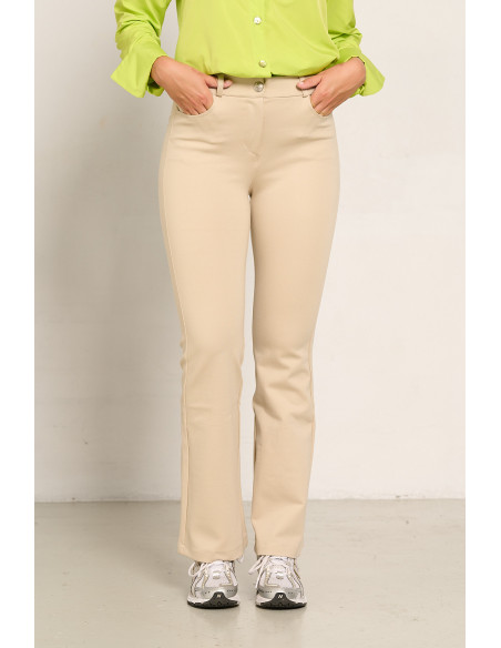 PANTALON ACAMPANADO PIEDRA