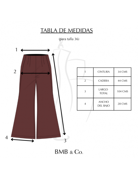 PANTALON CAMPANA CHOCOLATE
