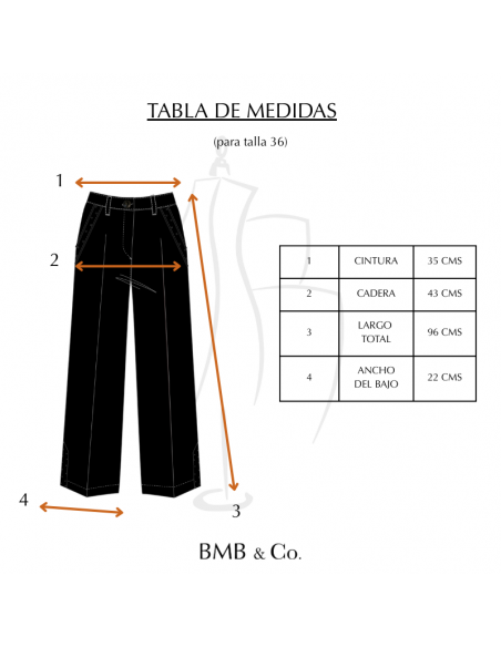 Pantalon Recto Chocolate Efecto Segunda Piel BMB & Co.