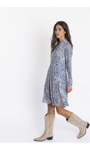 Vestido Corto Camisero Print BMB & Co.