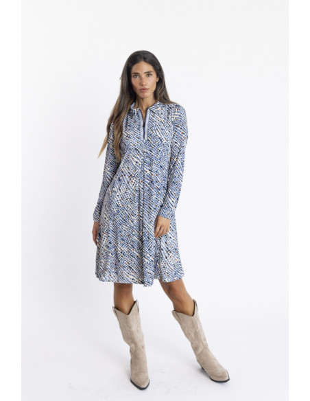 Vestido Corto Camisero Print BMB & Co.