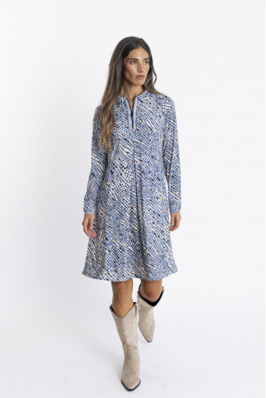 Vestido Corto Camisero Print BMB & Co.