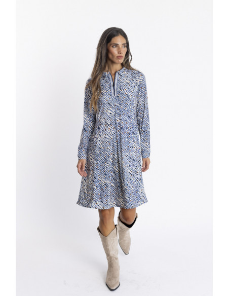 Vestido Corto Camisero Print BMB & Co.