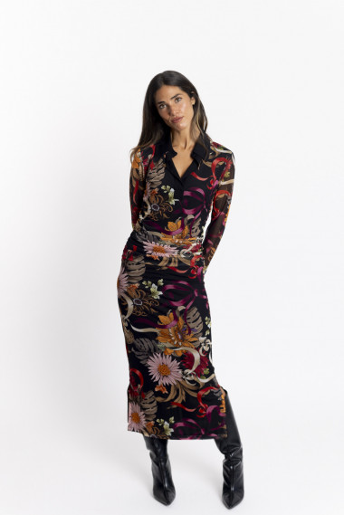 Vestido Midi Entallado Tul BMB & Co.