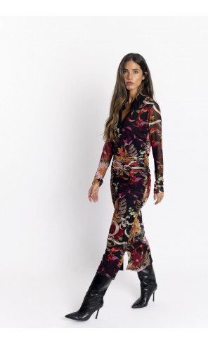 Vestido Midi Entallado Tul BMB & Co.