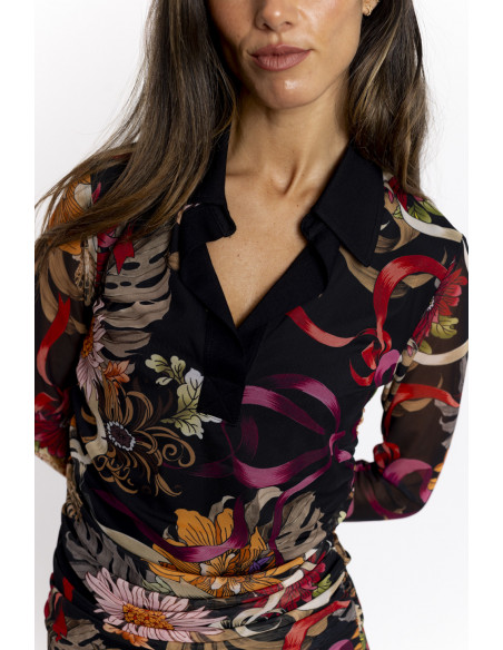 Vestido Midi Entallado Tul BMB & Co.