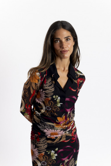 Vestido Midi Entallado Tul BMB & Co.