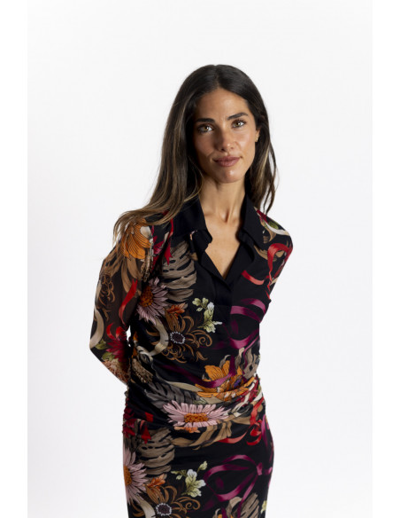 Vestido Midi Entallado Tul BMB & Co.