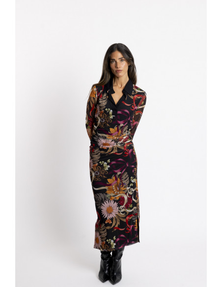 Vestido Midi Entallado Tul BMB & Co.