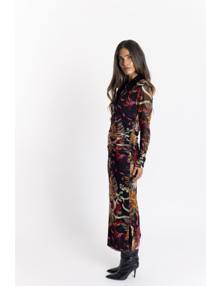 Vestido Midi Entallado Tul BMB & Co.