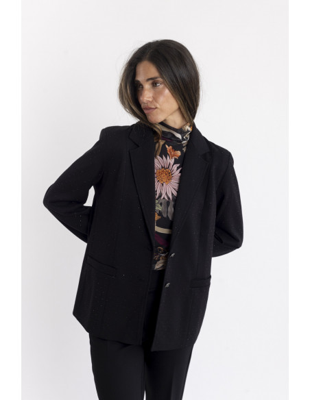 Blazer Negra Con Brillos BMB & Co.