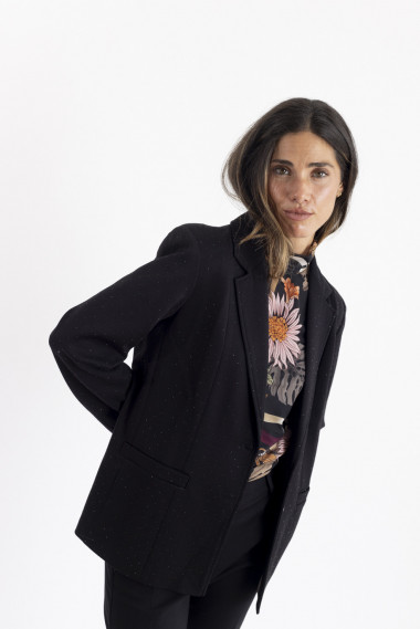 Blazer Negra Con Brillos BMB & Co.
