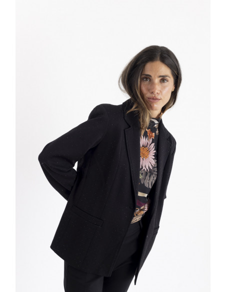 Blazer Negra Con Brillos BMB & Co.