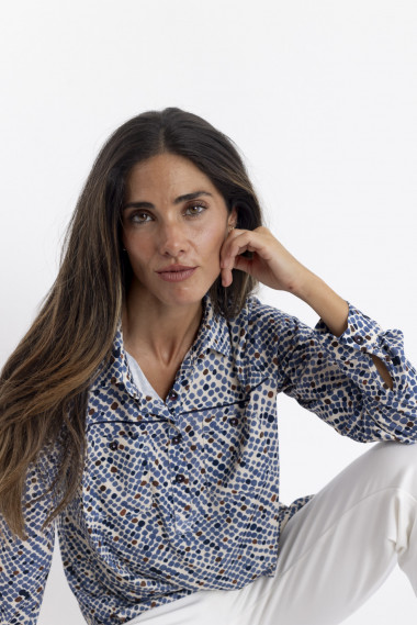 Camiseta Lunares Con Botonadura BMB & Co.