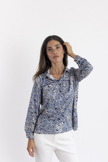 Camiseta Lunares Con Botonadura BMB & Co.