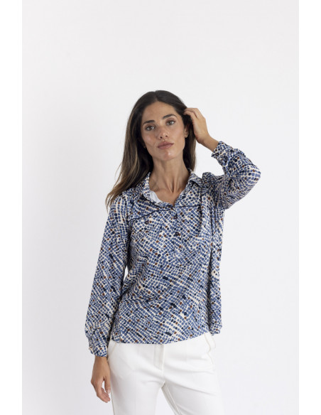 Camiseta Lunares Con Botonadura BMB & Co.