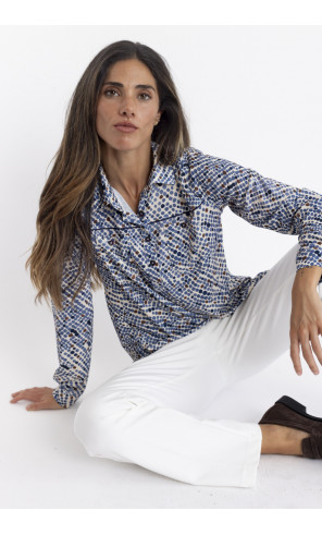 Camiseta Lunares Con Botonadura BMB & Co.