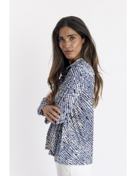 Camiseta Lunares Con Botonadura BMB & Co.