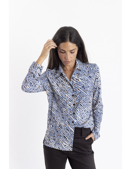 Camisa De Lunares con Caída BMB & Co.
