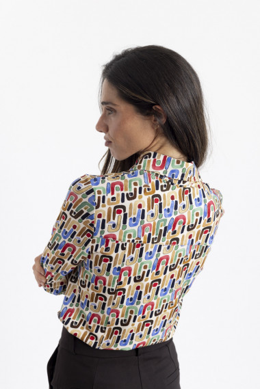 Camiseta Entallada Print Geometrico BMB & Co.