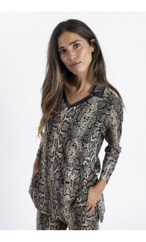 Camiseta Jacquard Animal Print BMB & Co.