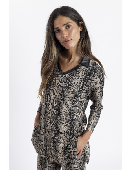 Camiseta Jacquard Animal Print BMB & Co.