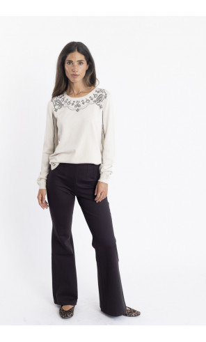 PANTALON CAMPANA CHOCOLATE