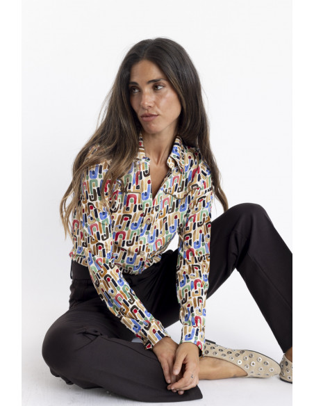 Pantalon Recto Chocolate Efecto Segunda Piel BMB & Co.