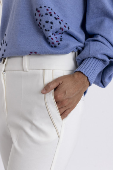 Pantalon Recto Crudo Efecto Segunda Piel  BMB & Co.