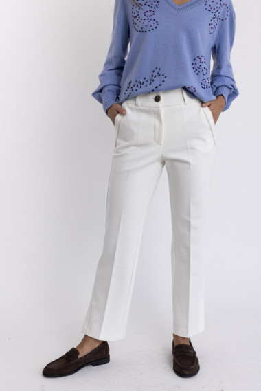 Pantalon Recto Crudo Efecto Segunda Piel  BMB & Co.