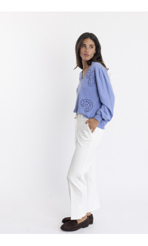 Pantalon Recto Crudo Efecto Segunda Piel  BMB & Co.