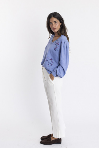 Pantalon Recto Crudo Efecto Segunda Piel  BMB & Co.