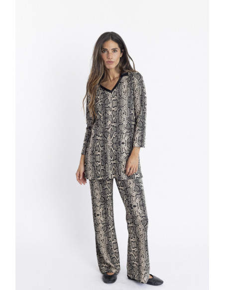 Pantalon Fluido Animal Print BMB & Co.