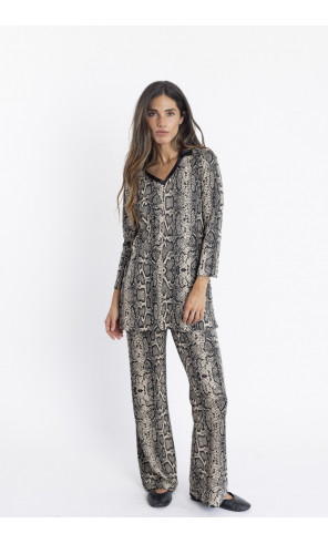 Pantalon Fluido Animal Print BMB & Co.