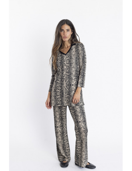 Pantalon Fluido Animal Print BMB & Co.