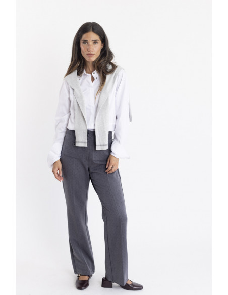 PANTALON RECTO CON STRASS