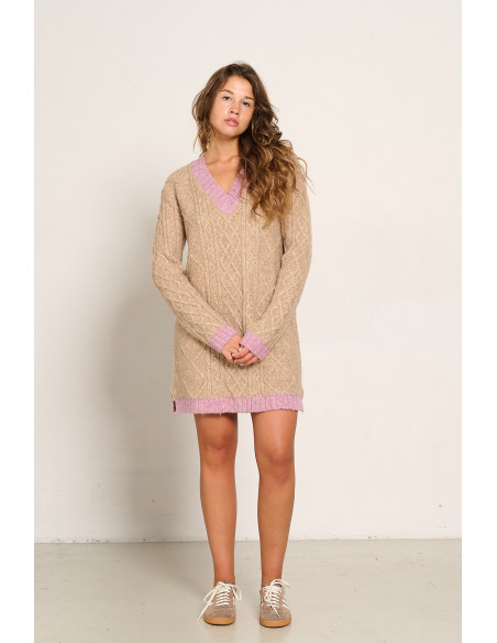 VESTIDO PUNTO TRENZADO