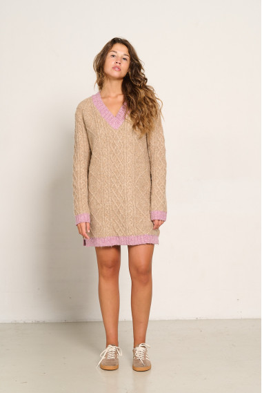 VESTIDO PUNTO TRENZADO