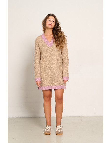 VESTIDO PUNTO TRENZADO