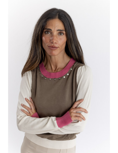 Jersey Tricolor Con Botones BMB & Co.